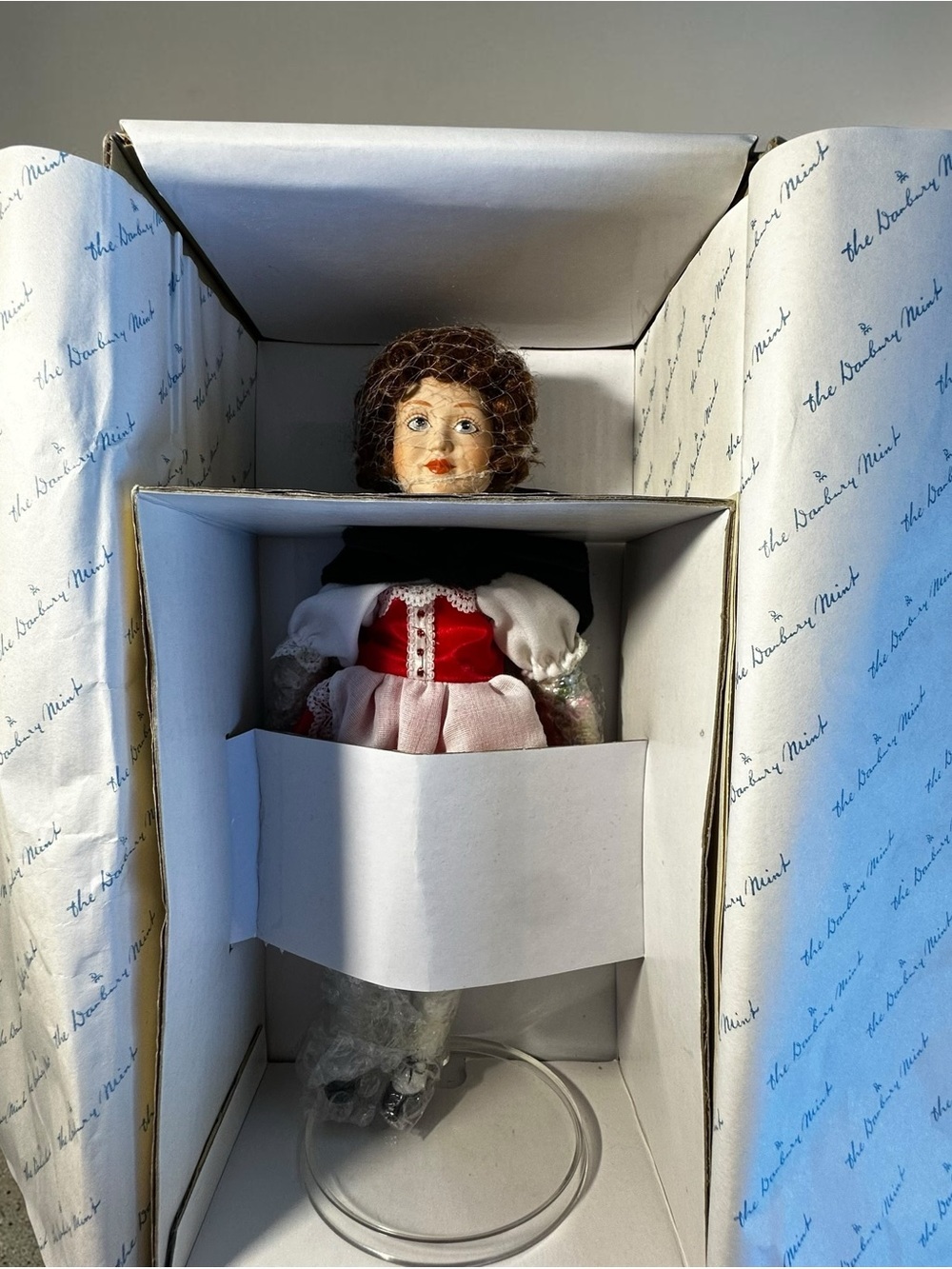 VTG Danbury Mint Heidi Porcelain Doll Storybook Collection 100% COMPLETE NIB